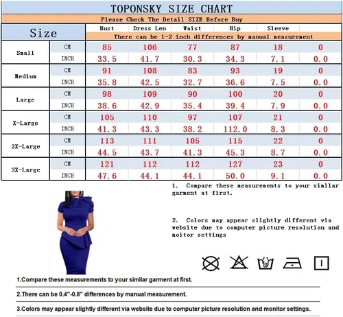 Vista 3 de TOPONSKY Vestido formal de cóctel con volantes y lazo péplum para mujer, Asc Negro
