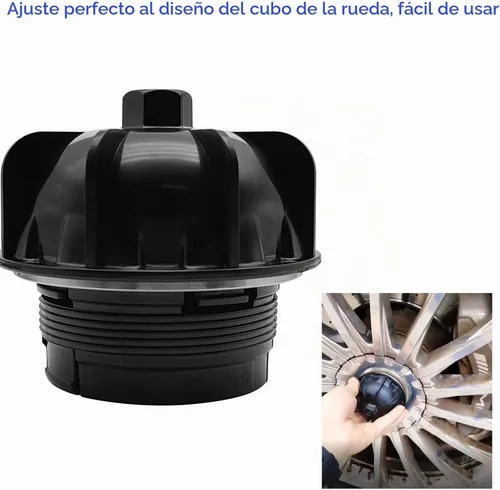 Vista 4 de ZKTOOL Llave de rueda para tapa de cubo de rueda compatible con Mercedes-Benz W205 AMG e63 c63 c63s Maybach S65, 2015-2019, llave de extracción
