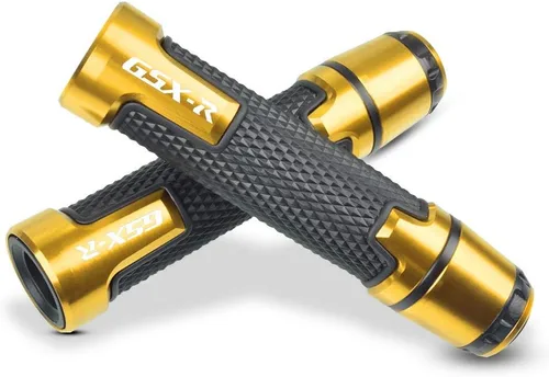 Vista 11 de 7/8 '' 0.866 in motocicleta CNC aluminio Powersports manillar Grips con extremos de agarre para Suzuki GSXR 125 250 300 600 750 1000 1300 titanio
