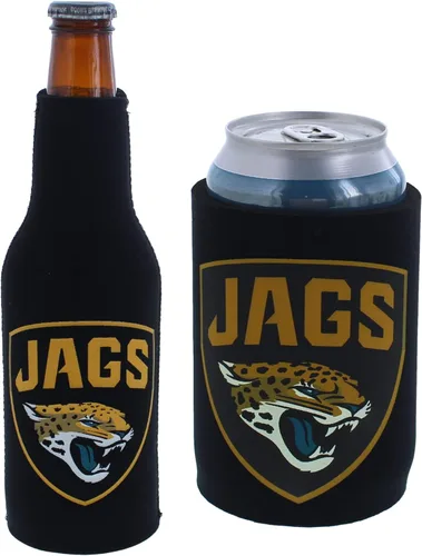 Vista 93 de Soporte aislante para latas y botellas de fútbol americano enfriador de bebidas Huggie (Nueva Orleans (Saints) - Negro) Nueva Orleans (Santos)
