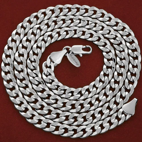 Vista 4 de LIFETIME JEWELRY Collar de cadena de eslabones cubanos chapado en oro de 24 quilates para hombres y mujeres (0.236 in y 0.374 in)