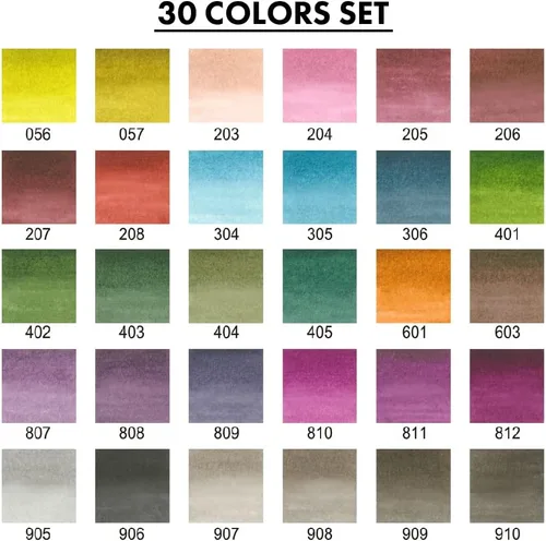 Vista 3 de Kuretake ZIG Clean Color Real Brush NUEVO 30 colores con puntas de pincel flexibles, bolígrafos de acuarela para pintar, dibujar, caligrafía