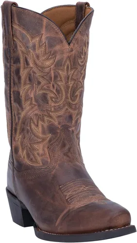 Vista 3 de Laredo Bryce - Botas de vestir con punta cuadrada para hombre, color marrón, Beige