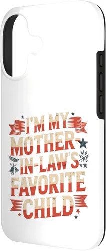 Vista 2 de Im My Mother n Law Favorite Child American Flag Funny Parent Case for iPhone 17