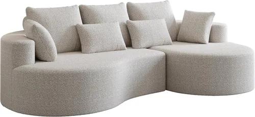 Vista 5 de Sofá Sillones de tela de felpilla de 105 pulgadas, sofá para sala sin montaje, sofás para sala con espuma de alta resistencia para espacios vitales