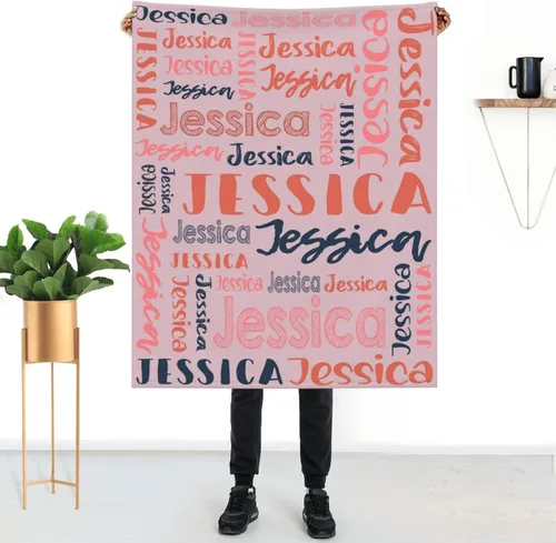 Vista 9 de Mantas de bebé personalizadas para niñas y niños con nombre, mantas de bebé personalizadas con nombre, mantas personalizadas para niños, artículos
