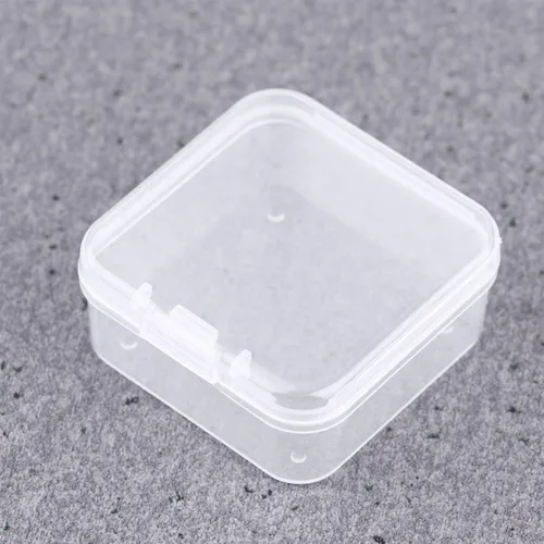 Vista 5 de ONDIAN CHUNCIN - 24Pcs Plastic Jewelry Holder Small Square Beads Organizer Desktop Sundries Container Earring Bracelet Storage Case for Home Shop