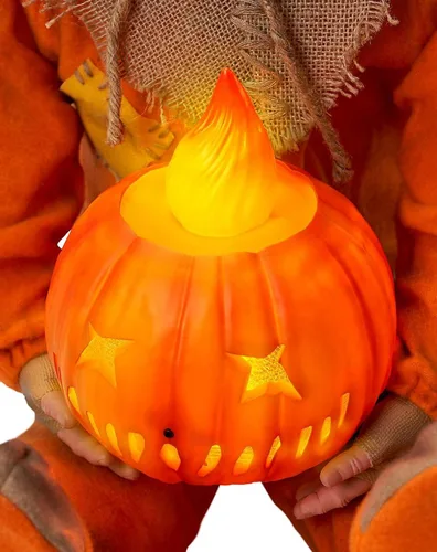Vista 5 de Spirit Halloween Muñeca Sam sentado iluminado - Trick 'r Treat, multicolor
