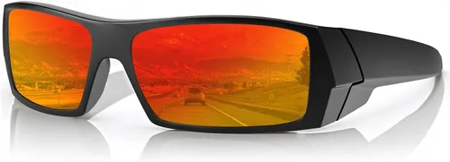 Vista 10 de WISTON Polarized Z87 Sunglasses Wrap Around Sunglasses for Men Rectangular Safety Glasses UV400 for Sport Working 8231
