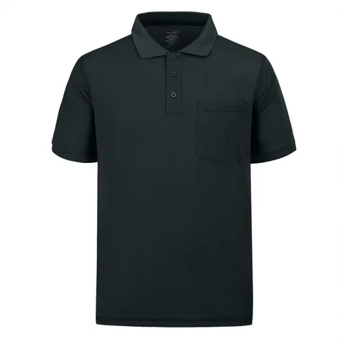 Vista 7 de MOHEEN Polo de manga corta para hombre, absorbe la humedad, secado rápido, con bolsillo 12138# Verde militar