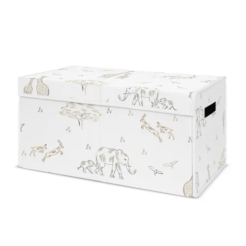 Vista 10 de Sweet Jojo Designs Caja de almacenamiento de juguetes de tela bohemia con arco iris para bebé, habitación de niños, color rosa pálido, oro rosa