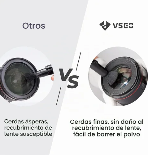 Vista 3 de VSGO Pluma de limpieza de lentes con interruptor de encendido y 2 puntas