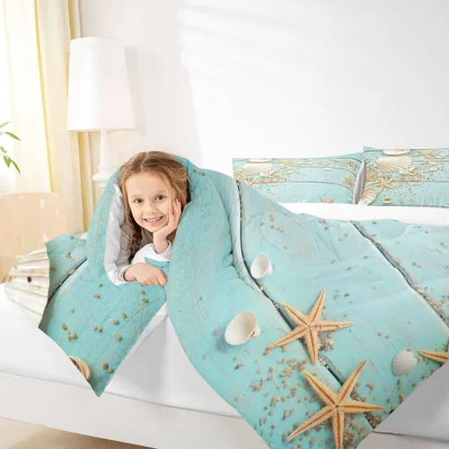 Vista 34 de Juego de edredón con siluetas de oso para niños, tamaño individual, decoración de Navidad para niños y niñas, adultos, edredón de plumón de pinos