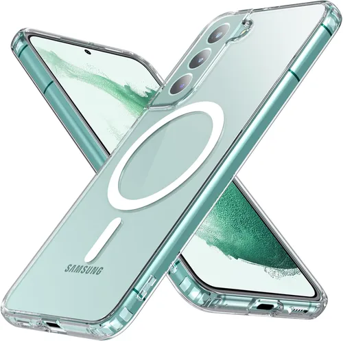 Vista 12 de OWKEY Funda magnética para Samsung Galaxy A15 5G con protector de pantalla y soporte, funda magnética para protección de grado militar Magsafe a