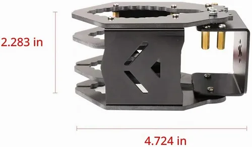 Vista 8 de LewanSoul Garra de brazo de robot mecánico/pinza de robot agarrador (garra mecánica negra sin servo)
