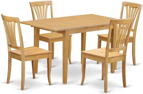 Vista 12 de East West Furniture NOAV3-BLK-LC - Juego de comedor de 3 piezas para espacios pequeños, contiene una mesa de comedor rectangular con hoja