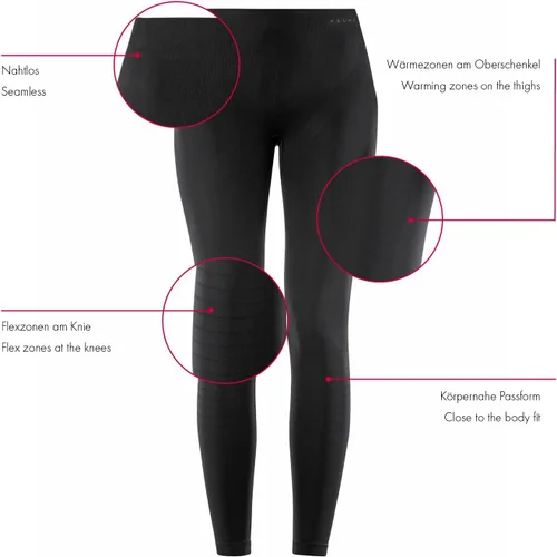 Vista 4 de FALKE - Mallas largas ajustadas para mujer, color negro