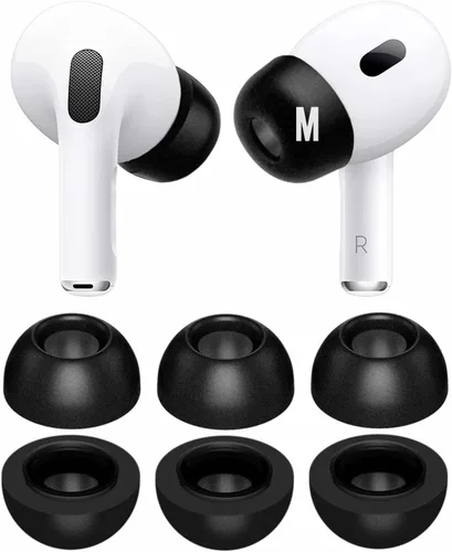 Vista 6 de JNSA Puntas de espuma viscoelástica prémium compatibles con AirPods Pro de 2ª generación y 1ª generación, sin dolor de silicona para las orejas.