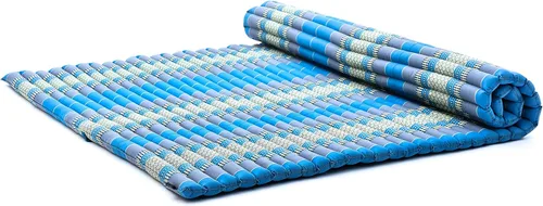 Vista 40 de Leewadee - Colchón de piso plegable - Futón japonés enrollable -Alfombra de tatami triple pliegue - Cama de piso para invitados - Colchón de camping