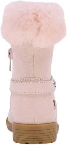 Vista 3 de Nautica Botas cálidas para niñas botines de moda para clima frío con parte superior de piel sherpa cosima niño grandeniño pequeñoniño