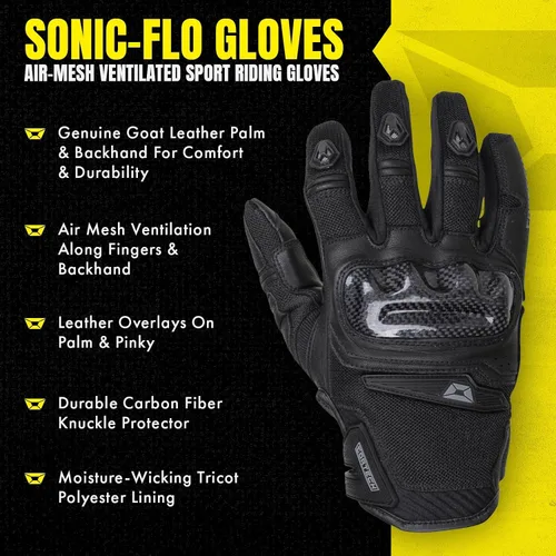 Vista 4 de cortech Guantes de moto Sonic-Flo