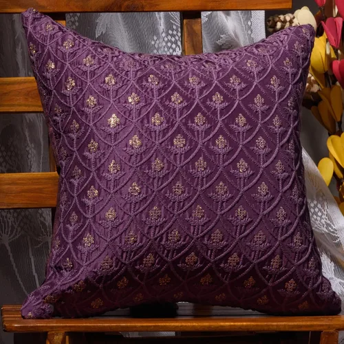 Vista 9 de Fundas de cojín decorativas azules pequeñas de 12 x 12 pulgadas, fundas de almohada bordadas con lentejuelas para sofá cama, paquete de 2 fundas