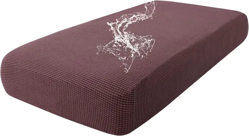 Vista 106 de Fundas impermeables para sofá seccional, fundas de cojín antideslizantes para sofá Ajuste seccional en forma de L, tela jacquard elástica, parte