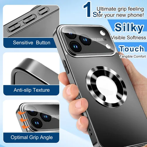 Vista 2 de Funda con diseño magnético para iPhone 11, compatible con MagSafe [protección contra caídas de grado militar] cubierta protectora de lente