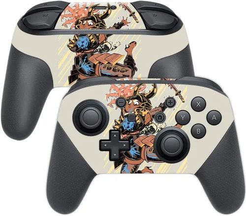 Vista 35 de MightySkins Skin compatible con Nintendo Switch Pro Controller - Alien Battle Funda protectora de vinilo duradera y única Fácil de aplicar