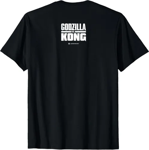 Vista 2 de Godzilla vs Kong - Camiseta oficial del equipo Godzilla Cutesy Version, Negro