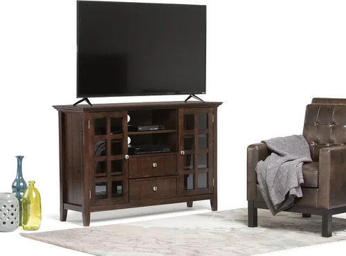 Vista 8 de Soporte para TV Acadian de Simpli Home, Marrón