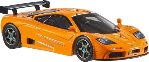 Vista 5 de Hot Wheels Vehículo McLaren F1 GTR 1995 a escala 1:43 prémium Réplica con licencia oficial a escala 1:64 para coleccionistas adultos, neumáticos