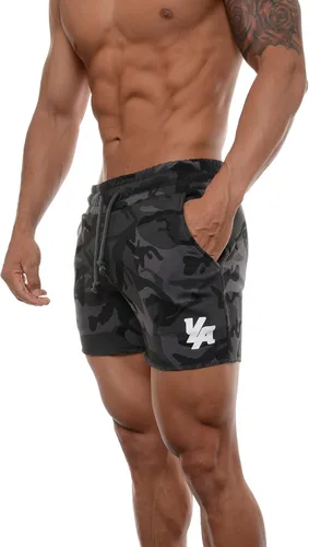 Vista 4 de YoungLA - Pantalones cortos para entrenar para hombre