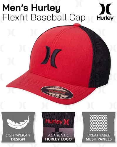 Vista 2 de Hurley Gorra de béisbol Icon Textures Flexfit para hombre