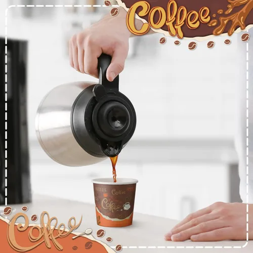 Vista 6 de Funtery 200 tazas de café espresso desechables de 3 onzas pequeñas tazas de papel para café, té, cacao, jugo, mini suministros de papel