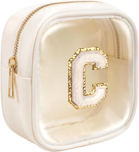 Vista 8 de KOTORA Bolsa de Maquillaje Inicial, Bolsa de Viaje de Artículos de Aseo, Bolsa de Maquillaje Transparente, Bolsas de Cosméticos Organizadoras