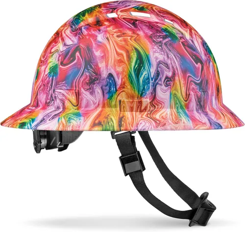 Vista 17 de Casco de ala completa actualizado, ventilado, acolchado, aprobado por la OSHA Tipo 1 Clase C para trabajos de construcción, cascos de construcción