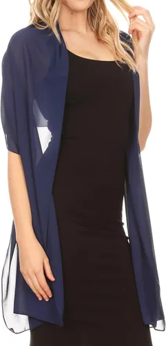 Vista 3 de Sakkas Jona - Bufanda de gasa suave y transparente para mujer