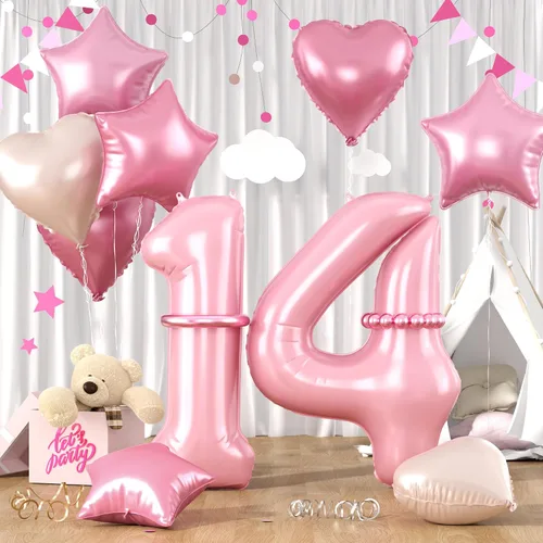 Vista 74 de Globos dorados de color champán con el número 11, globos de oro claro, globo de aluminio dorado con forma de corazón con estrella y globo largo