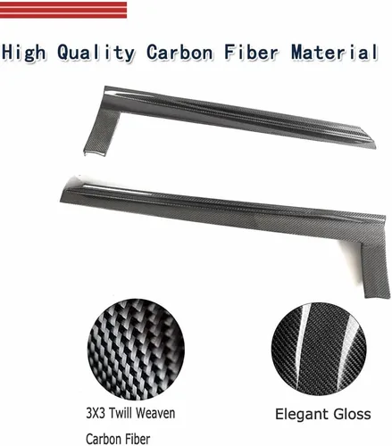 Vista 3 de Extensión de faldas laterales de fibra de carbono para RS Q8 RSQ8 Base Sport Utility 4 puertas 2021-2023 Protect Rocker Panels Body Kit Factory