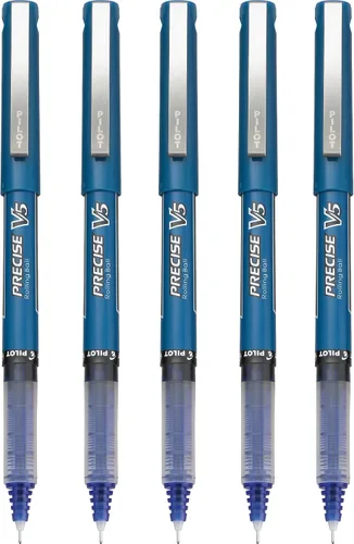 Vista 16 de PILOT Precise V5 Stick - Bolígrafos de tinta líquida con punta extrafina (0.5 mm.), tinta negra, paquete de 5 (26010)