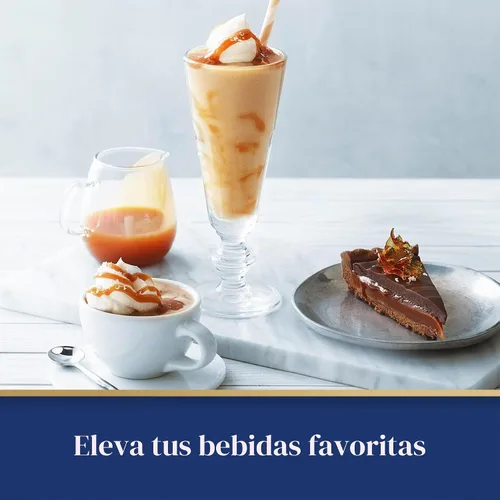 Vista 8 de Ghirardelli 1 - Salsas de caramelo y 2 - salsa de caramelo con sal marina, botellas de presión de 16 oz con cuchara barista estampada