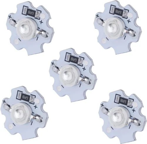 Vista 14 de POCREATION 25 chips LED AXD-1W-5V, bombilla LED de chip de 5 V, bombilla de ahorro de energía de 200 lúmenes, 1 W, cuentas de lámpara LED de alta