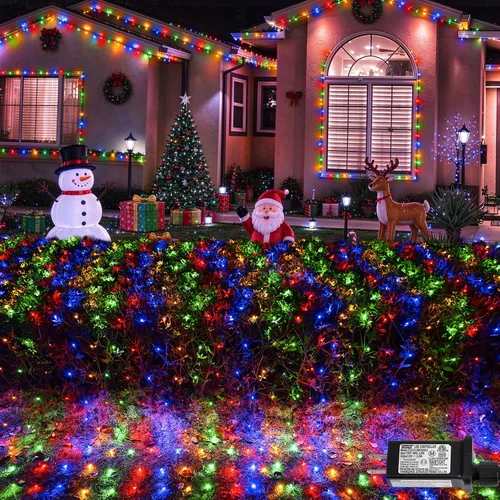 Vista 3 de 360 luces LED de red azul y blanco