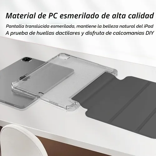 Vista 3 de Kenke - Funda para iPad Pro de 11 pulgadas 4ª/3ª/2ª/1ª generación 2022/2021/2020/2018 con soporte para carga de segundo lápiz con soporte