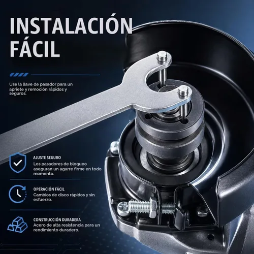 Vista 8 de Paquete de 6 tuercas de brida para amoladora angular N134467 5/8-11
