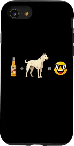 Vista 13 de iPhone 15 Plus Dogo Argentino + Beer Dog Dad Happy Men Pet Lover Case
