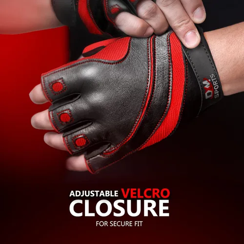 Vista 5 de DXM SPORTS Guantes de entrenamiento para hombres, guantes de levantamiento de pesas de gimnasio con soporte para muñeca, transpirables, guantes