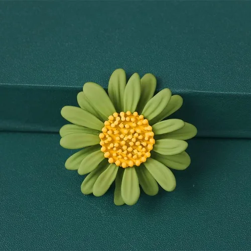 Vista 2 de Broche de girasol con margaritas coloridas, estilo bohemio, con diseño de flores, insignia, vestido y escote para mujeres y niñas