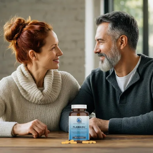 Vista 4 de Flamasil™ - para una respuesta saludable a la inflamación* Alivio del dolor multiherbario* y ayuda articular Cúrcuma, boswellia, resveratrol